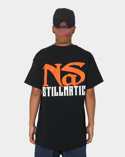 Nas One Mic T-Shirt Black
