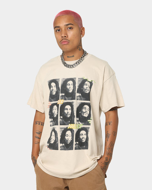 Bob Marley Photo Grid T-Shirt Sand
