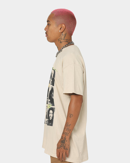 Bob Marley Photo Grid T-Shirt Sand