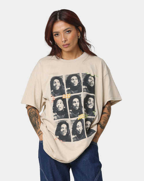 Bob Marley Photo Grid T-Shirt Sand