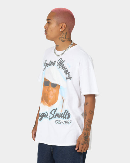 Notorious B.I.G Biggie Airbrush T-Shirt White