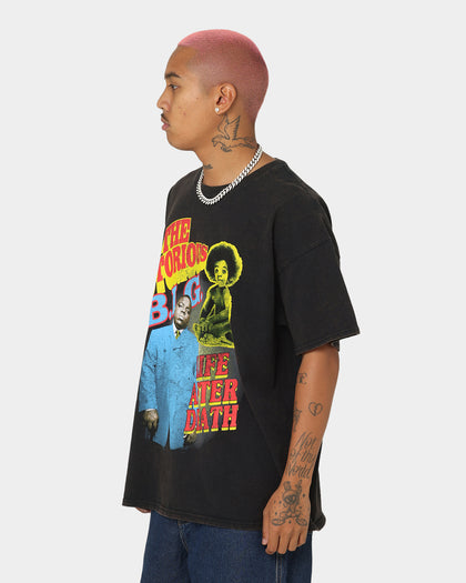 Notorious B.I.G Biggie Bootleg Vintage T-Shirt Black Wash