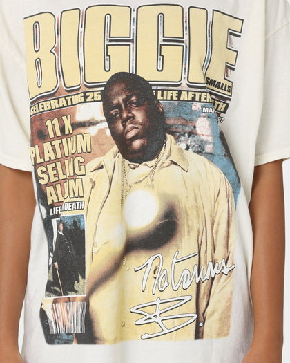 Notorious B.I. Biggie Magazine Cover T-Shirt Off White