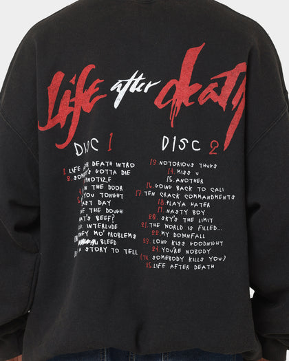 Notorious B.I.G Biggie Tracklist Crewneck Black