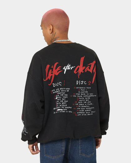 Notorious B.I.G Biggie Tracklist Crewneck Black
