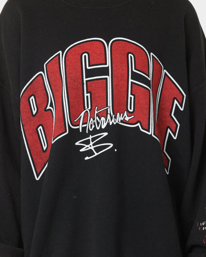 Notorious B.I.G Biggie Tracklist Crewneck Black
