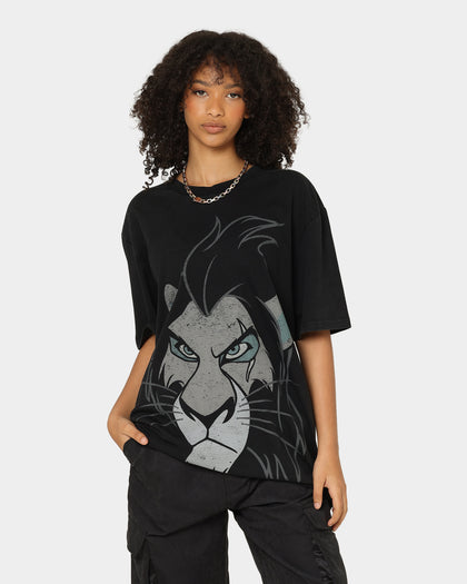 Disney Scar Vintage T-Shirt Washed Black
