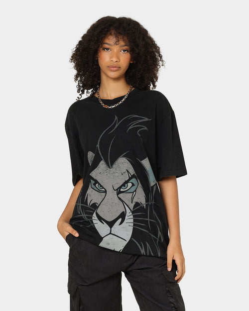 Disney Scar Vintage T-Shirt Washed Black