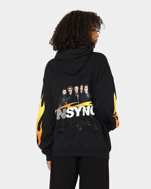 NSYNC Flame Photo Hoodie Black