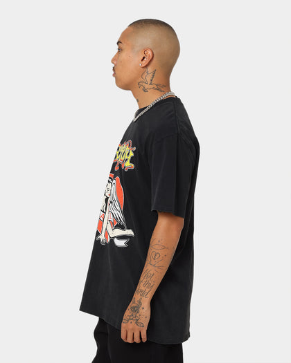 Aerosmith Angel Heart Vintage T-Shirt Washed Black