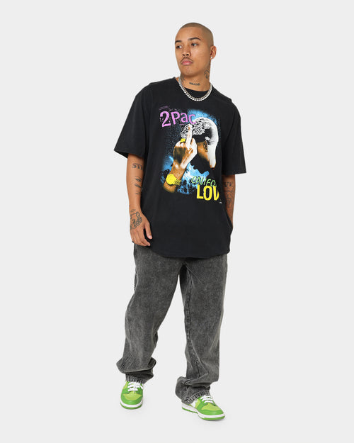 Tupac Cali Love T-Shirt Washed Black