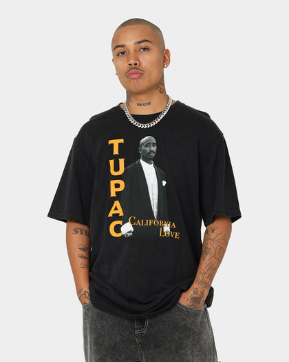 Tupac California Love T-Shirt Washed Black