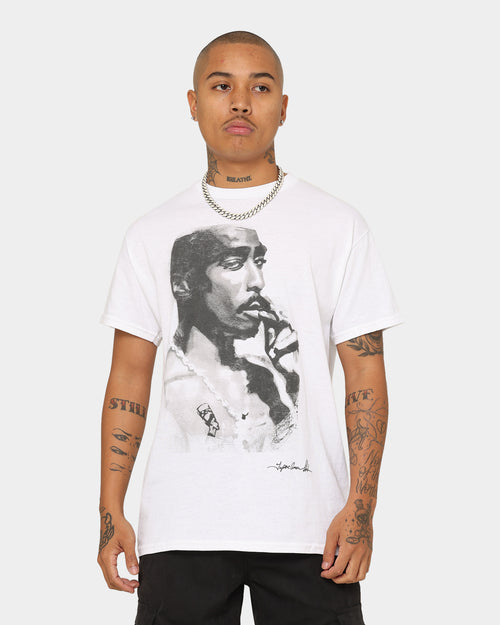 TUPAC Keep Ya Head Up T-Shirt White