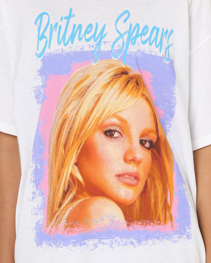Britney Spears 80s Pastel T-Shirt White