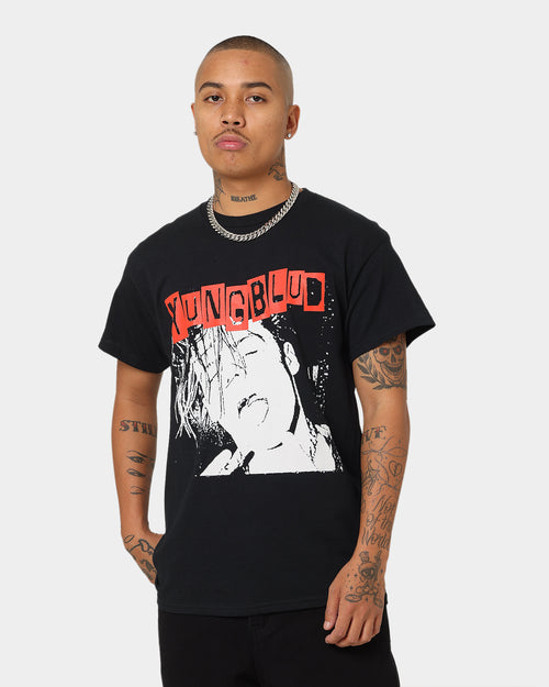 YUNGBLUD Universal Music X YUNGBLUD Stencil Photo T-Shirt Black
