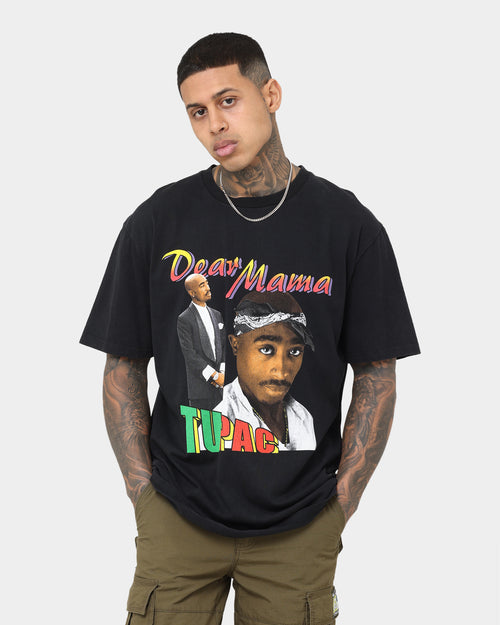 Tupac Dear Mama '90s Homage T-Shirt Washed Black