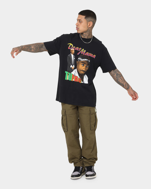 Tupac Dear Mama '90s Homage T-Shirt Washed Black