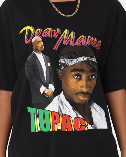 Tupac Dear Mama '90s Homage T-Shirt Washed Black