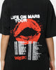 YUNGBLUD Sitting Life On Mars Tour Vintage T-Shirt Washed Black
