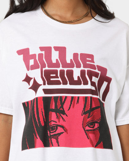 Billie Eilish Anime Logo T-Shirt White
