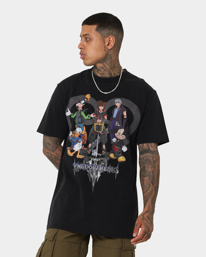 Disney Kingdom Hearts Vintage T-Shirt Washed Black