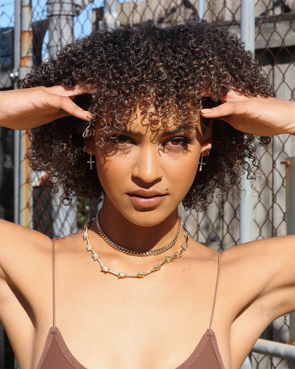 Raising Hell Iced Cross Huggie Earrings Iced White Gold