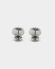 Guess Mainline Women's Coin and Crystal Stud Earrings Silver