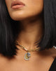 Guess Mainline Women's Single Chain Tag 15-17" Choker Necklace Gold