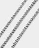 Guess Mainline Women's Lettering 16-18" Choker Necklace Silver