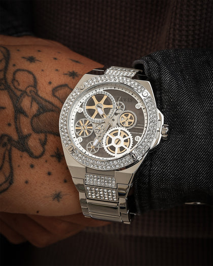 Guess Mainline Big Reveal Watch Silver/Silver
