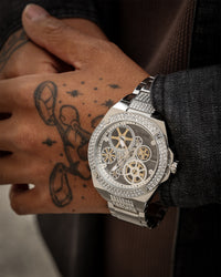 Guess Mainline Big Reveal Watch Silver/Silver