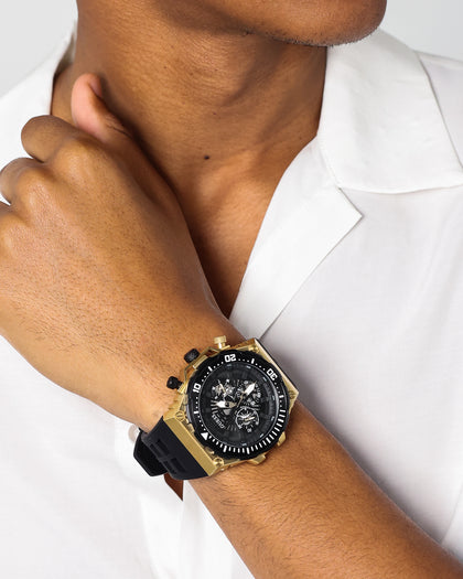 Guess Mainline Exposure Watch Gold/Black