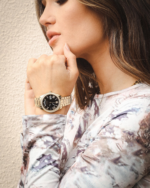 Guess Mainline Women's Luna Watch Gold/Black