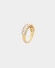 Raising Hell Women's Baquette Ring Iced Gold