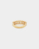 Raising Hell Women's Baquette Ring Iced Gold