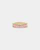 Raising Hell Women's Baquette Ring Iced Pink