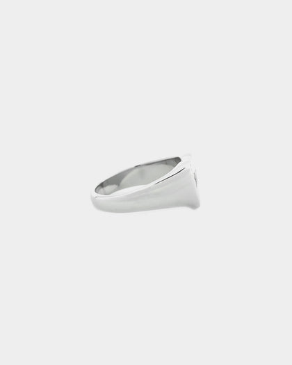 Raising Hell Women's Bitch Signet Ring White Gold