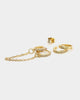 Raising Hell Women's Ear Stack Iced Gold
