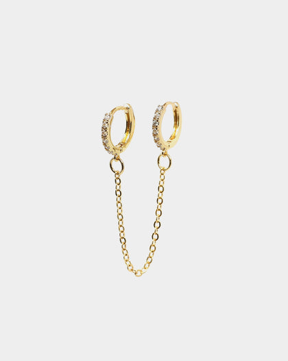 Raising Hell Women's Ear Stack Iced Gold