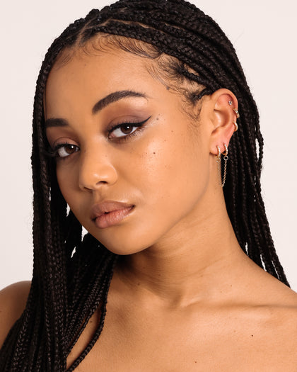 Raising Hell Women's Ear Stack Iced Gold