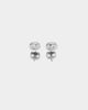 Raising Hell Women's Flower Studs White Gold