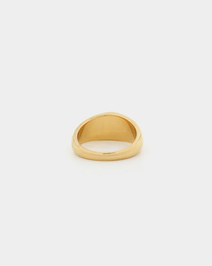 Raising Hell Women's Fuck Off Signet Ring Gold