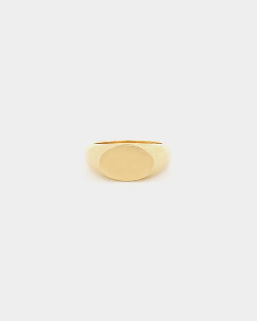 Raising Hell Women's Signet Ring Gold