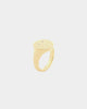 Raising Hell Women's Smiley Face Ring Gold