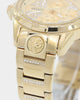Versus Versace 6eme Arrondissement Crystal Set Watch Gold/Gold