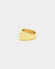 Saint Morta Iced Signet Ring Gold