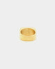 Saint Morta Iced Signet Ring Gold