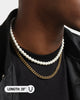 Saint Morta Double Pearl Chain Pearl/Gold