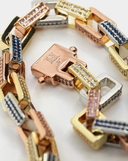 Saint Morta Tri Colour Bracelet Iced Multi