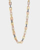 Saint Morta Tri Colour Chain 18" Iced Multi